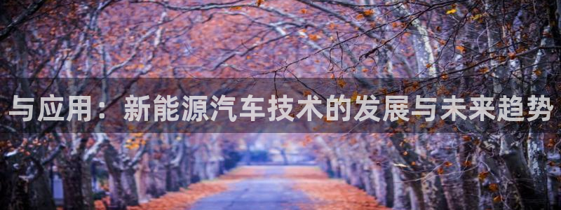 新宝gg返点模式：与应用：新能源汽车技术