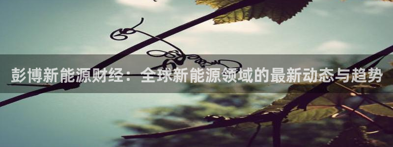 下载新宝gg:彭博新能源财经:全球新能源领域的最新动态与趋势