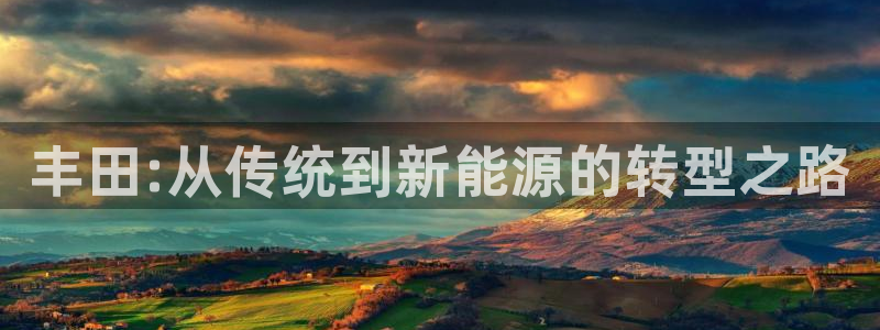 新宝gg博彩：丰田:从传统到新能源的转型