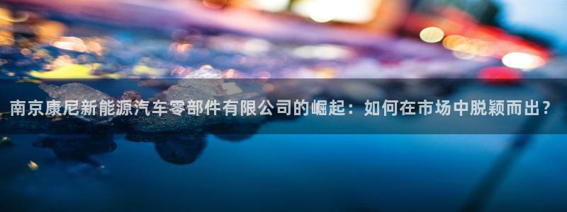 新宝gg软件下载：南京康尼新能源汽车零部